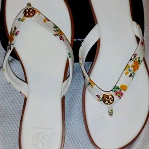 Rose floral Tory Burch sandal